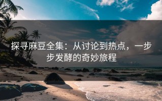 探寻麻豆全集：从讨论到热点，一步步发酵的奇妙旅程